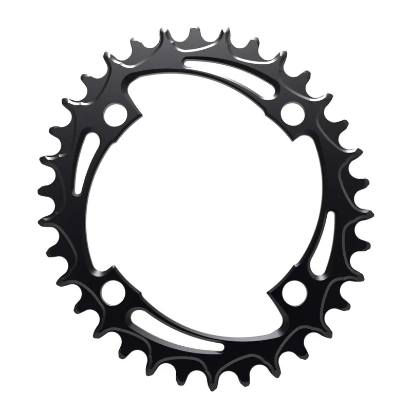 Alugear Narrow Wide Kettenblatt - Oval - 104 BCD - 4-Loch - schwarz Preisknaller