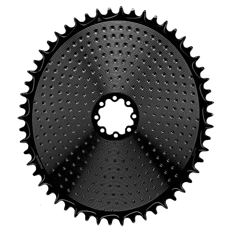 Online Kaufen Alugear AERO Golf Ball Kettenblatt - Road/Gravel Direct Mount (SRAM 8-Bolt) 1x 10/11/12s - oval schwarz