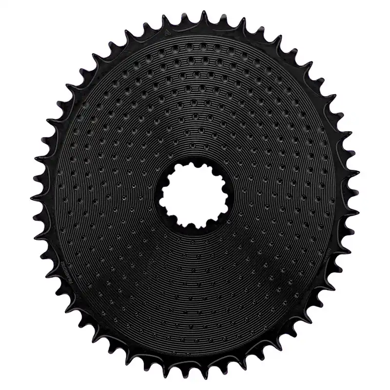 Alugear AERO Golf Ball Kettenblatt - Road/Gravel Direct Mount (SRAM 3-Bolt) 1x 10/11/12s - oval schwarz Jetzt Bestellen