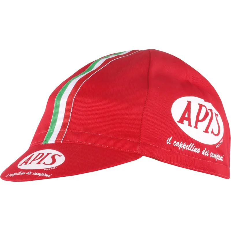 Apis Retro Style Profi Radmütze - APIS VINTAGE RED Begrenztes Angebot