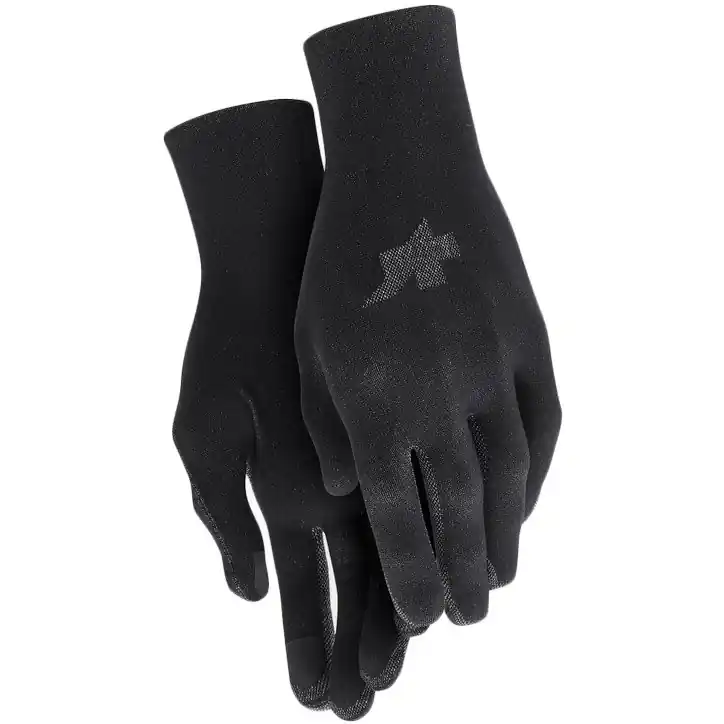 Echt Assos EVO Frühling Herbst Innenhandschuhe - black series