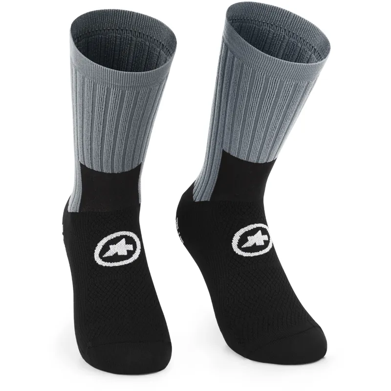 Assos TACTICA T5 Socken mittellang - fanatic silver Neue Ware