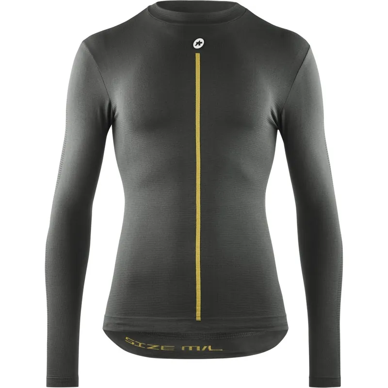 Assos P1 Frühling Herbst Langarm-Unterhemd Herren - anthracite grey Jetzt Kaufen