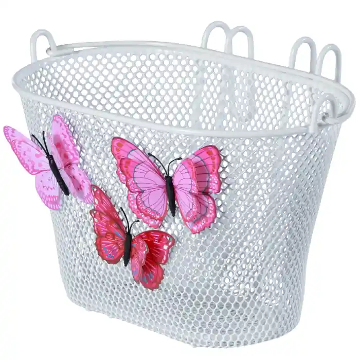 Basil Jasmin Butterfly Kinder-Fahrradkorb - weiß Saisonangebot