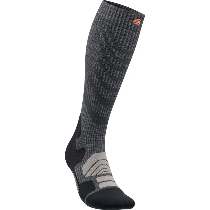 Ausverkauf Bauerfeind Outdoor Merino Kompressionssocken Herren - lava grey - L (45-51 cm)