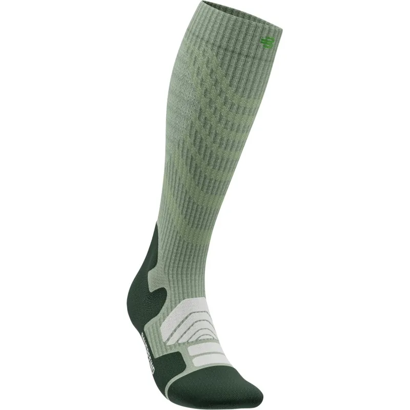 Bauerfeind Outdoor Merino Kompressionssocken Damen - herbal-green - M (34-40cm) Billig