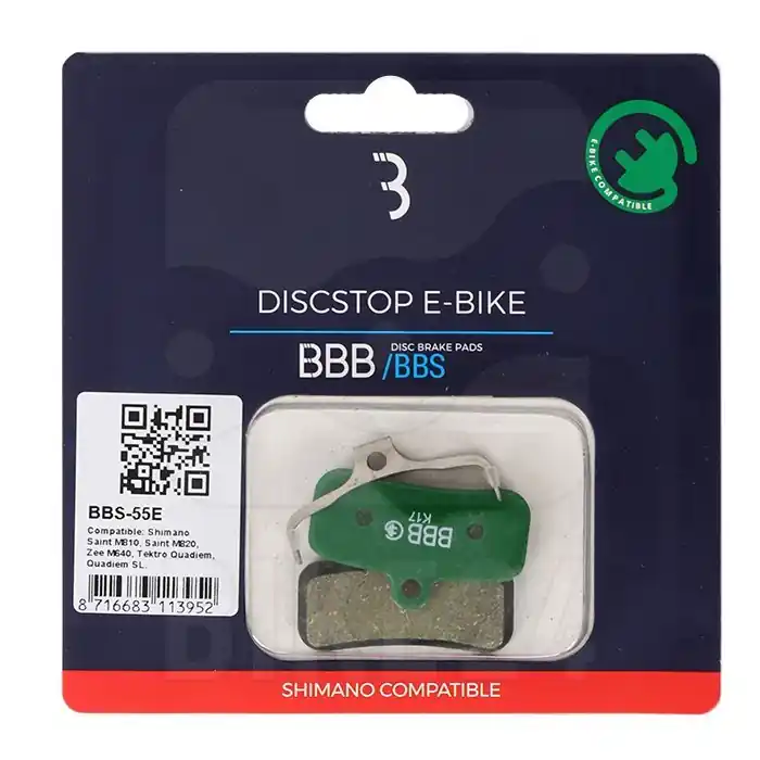 Saisonangebot BBB Cycling DiscStop BBS-55E E-Bike Bremsbeläge - Shimano Saint, Zee / Tektro Quadiem, Quadiem SL