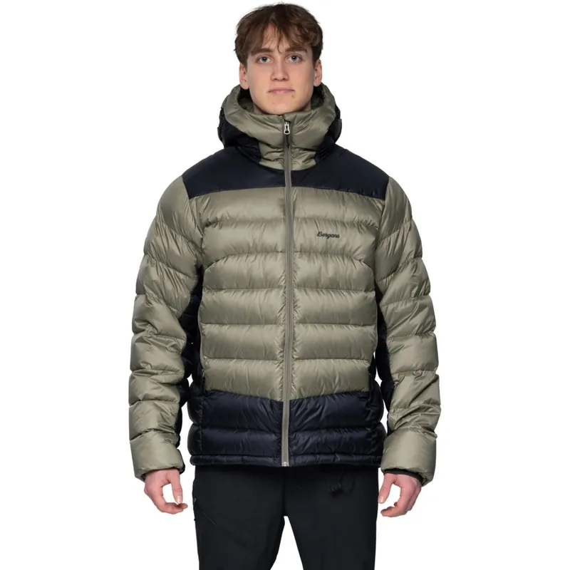 Versand Am Gleichen Tag Bergans Vaagaa Allround Daunenjacke Herren - green mud/black