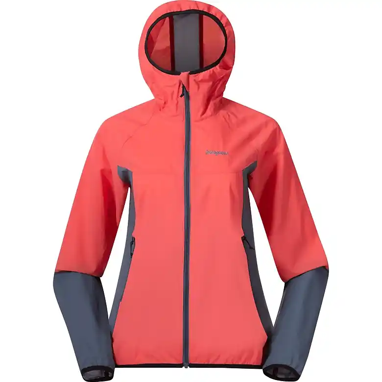 Bergans Vaagaa Windbreaker Jacke Damen - peachy red/granite blue Kracherpreis