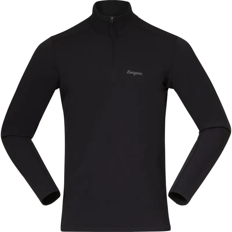 Bergans Midtli Midlayer Half Zip Langarmshirt Herren - schwarz Jetzt Bestellen