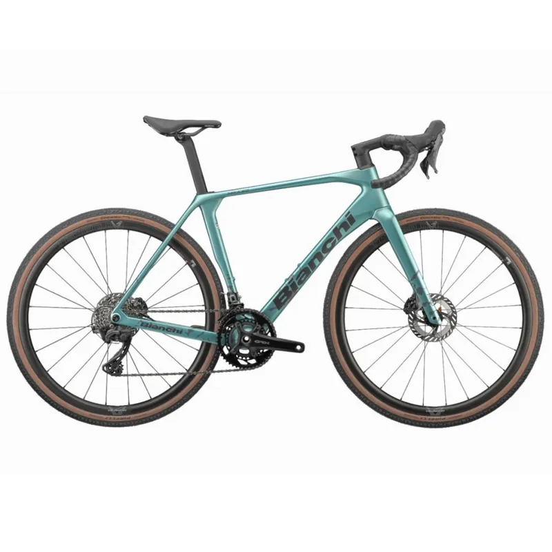 Bianchi IMPULSO PRO - GRX 820 - Carbon Gravel Bike - 2026 - celeste metallic camo / graphite full matt Markenprodukt