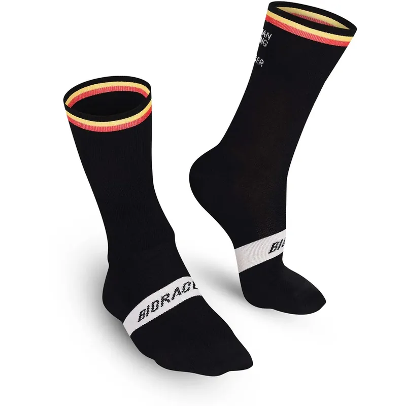 Neuheit Bioracer Belgian Fahrradsocken - schwarz