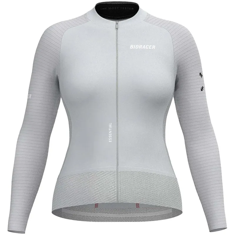 Bestpreis Bioracer Epic Langarm-Fahrradtrikot Damen - cool grey