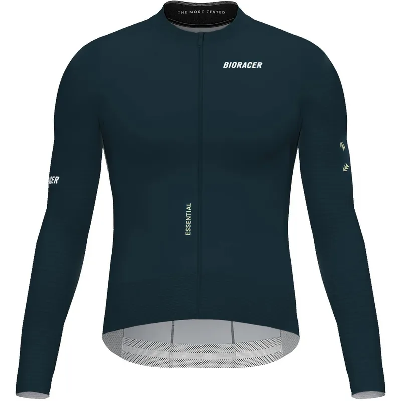 Bioracer Epic Essential Langarm-Fahrradtrikot Herren - graphite blue Geprüft