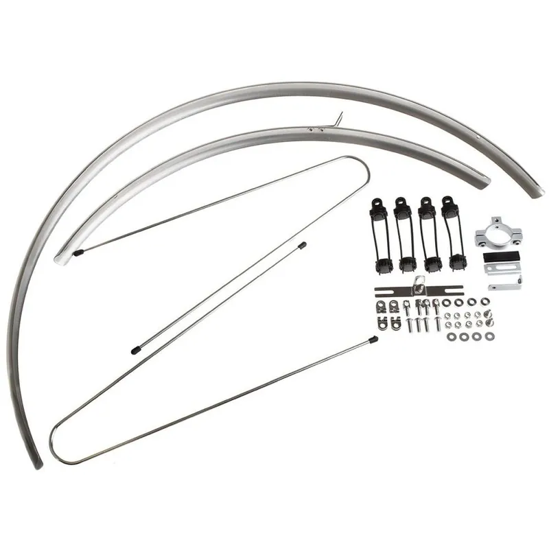 Top-Seller BLB Classic Round Fenders Schutzbleche - silber poliert