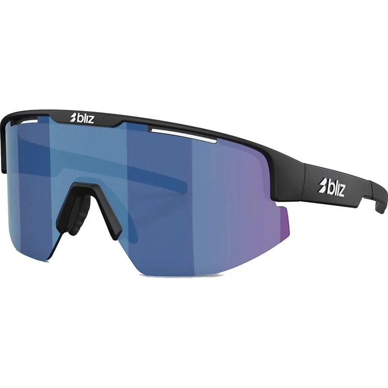 Bliz Matrix Small Brille - Matte Black - Smoke/Blue Multicolor Abverkauf