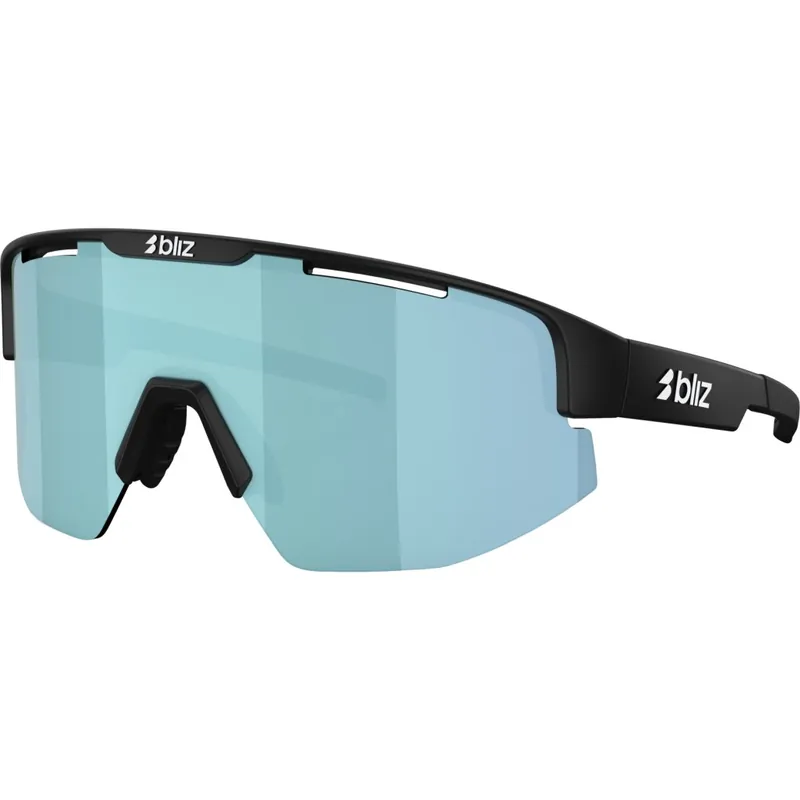 Bliz Matrix Brille - Matt Black - Smoke Ice Blue Multi Must-Have