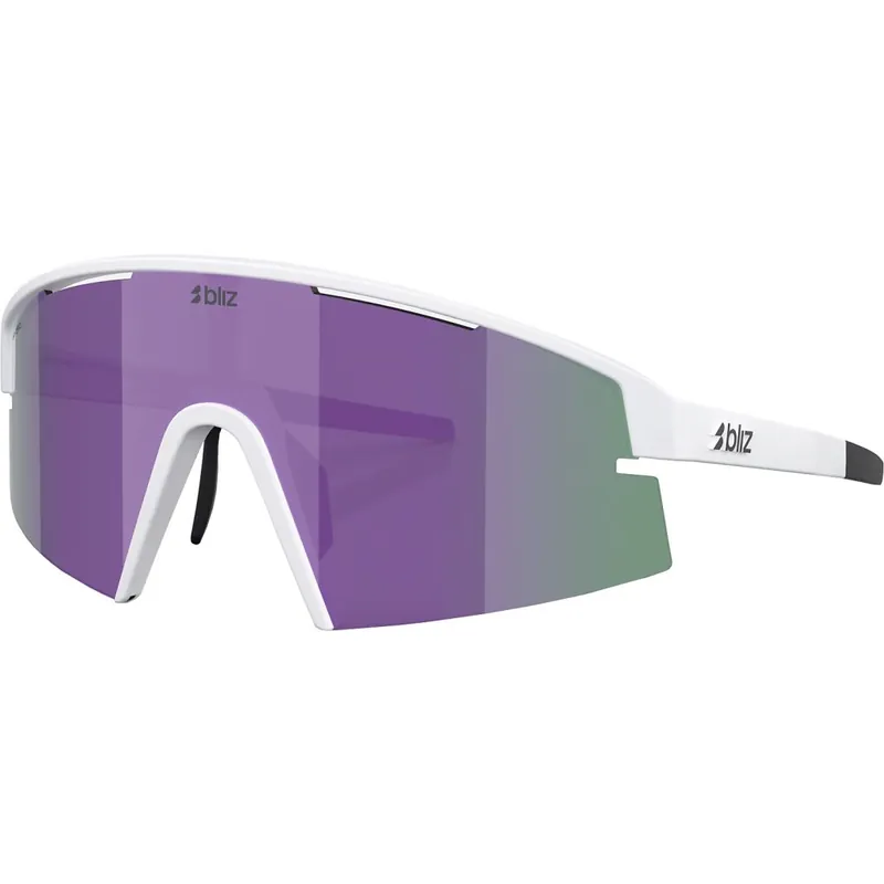 Preisreduziert Bliz P006 L Brille - Matte White - Smoke/Purple Mirror