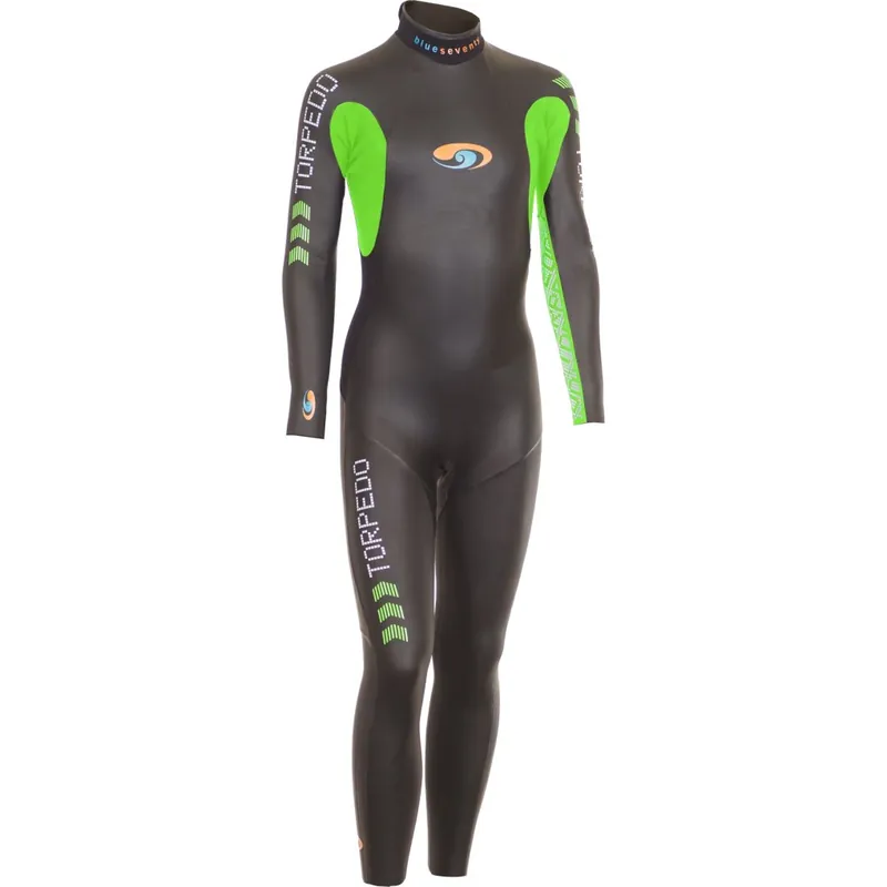 Zertifiziert blueseventy Torpedo Neoprenanzug Kinder - Schwarz/Grün