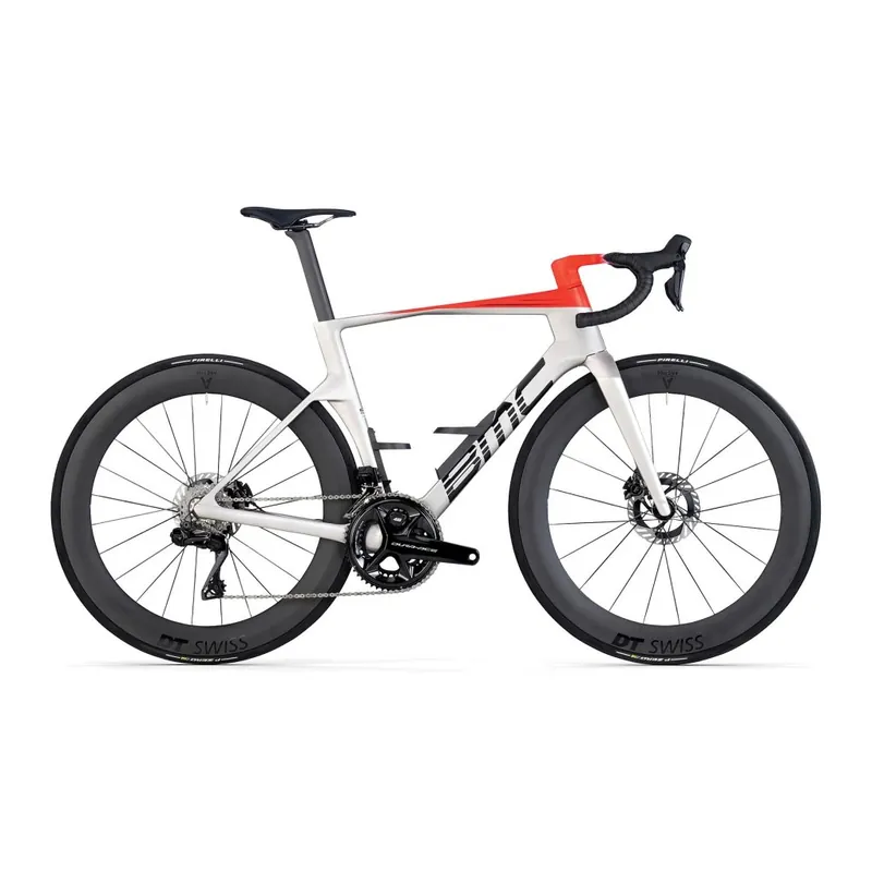 Beliebt BMC TEAMMACHINE R 01 TWO - Carbon Rennrad - 2026 - arctic silver / neon red
