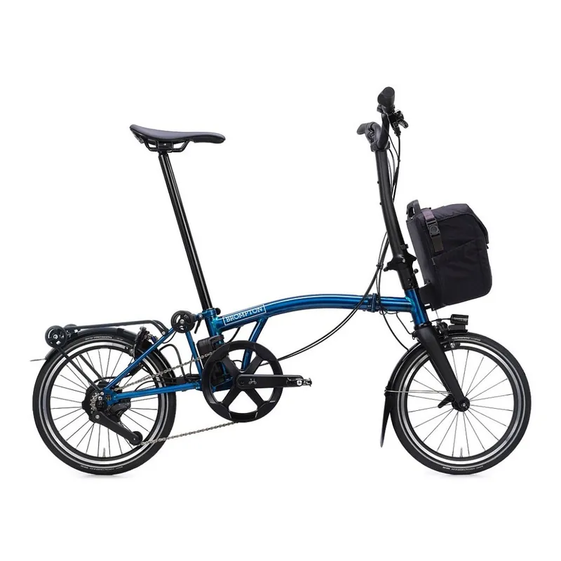 Brompton Electric P Line - 4 Speed - High Bar - Extended Seatpost - Rear Rack - 16" E-Faltrad - 2026 - pacific lacquer Versand Am Gleichen Tag