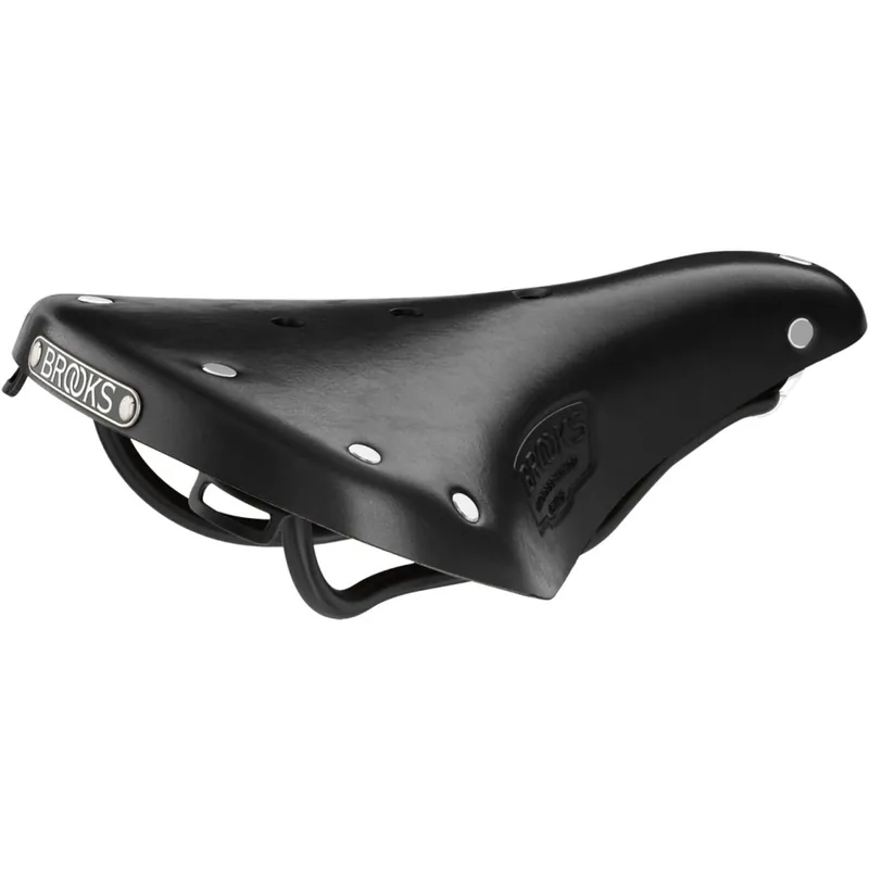 Brooks B17 Short Kernledersattel - schwarz Highlight