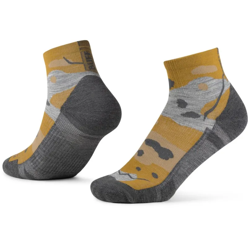 Buff® Merino Lightweight Quarter Socken - LWQ2 Umber Khaki Highlight