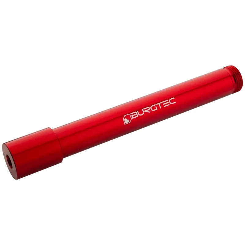 Burgtec Steckachse - vorn 20x110mm Boost 141mm für Öhlins DH38 - race red Neue Kollektion
