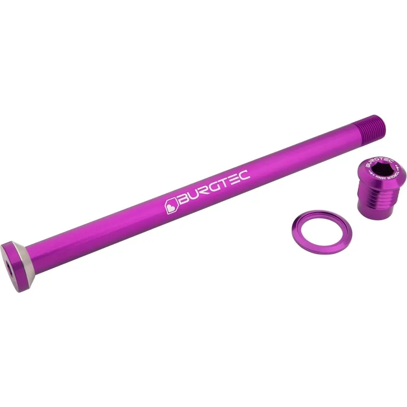 Burgtec Steckachse - Hinterrad 12x148mm Boost M12x1 174mm für Amflow - purple rain Finale Aktion