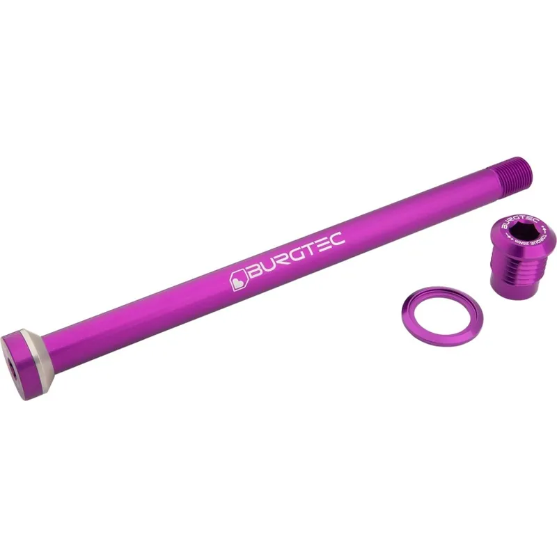 Burgtec Steckachse - Hinterrad 12x148mm Boost M12x1 172.5mm für YT - purple rain Angebot