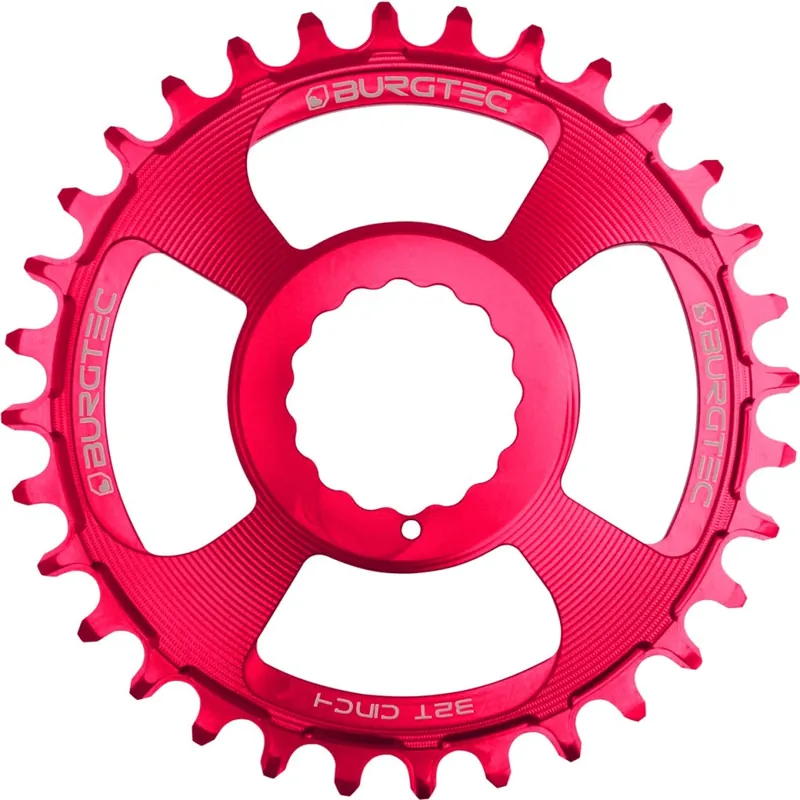 Mega-Angebot Burgtec Thick Thin Kettenblatt - Direct Mount (Race Face Cinch) rund - toxic barbie pink
