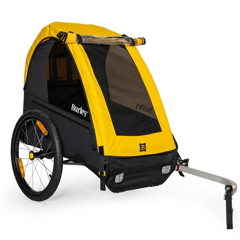 Burley Bee Single Fahrradanhänger für 1 Kind - gelb/schwarz Abverkauf