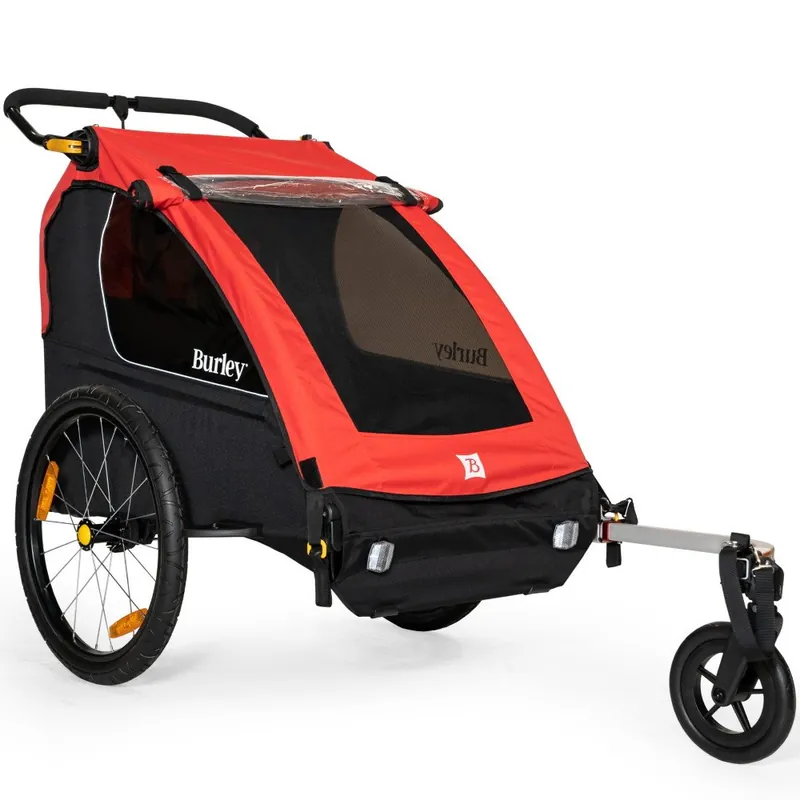 Mega-Angebot Burley Honey Bee Fahrradanhänger für 1-2 Kinder - rot/schwarz