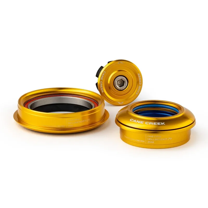 Sonderaktion Cane Creek Hellbender 70 Mid-Range Steuersatz - Tapered - ZS44/28.6 ZS56/40 - gold