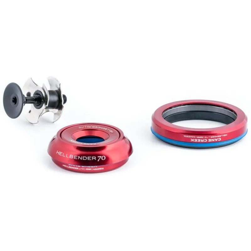 Cane Creek Hellbender 70 Lite Steuersatz - Tapered IS42/28.6 IS52/40 - rot Jetzt Kaufen