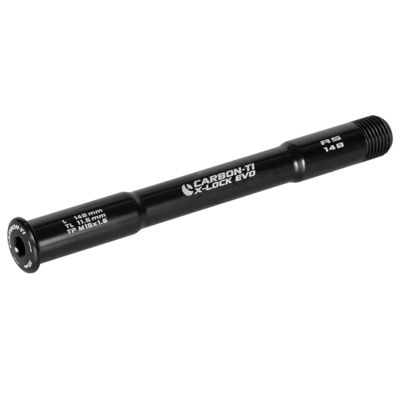 Nur Heute Carbon-Ti X-Lock EVO Steckachse - 15x110mm - X-RockShox - M15x1.5mm - Länge 148mm - schwarz