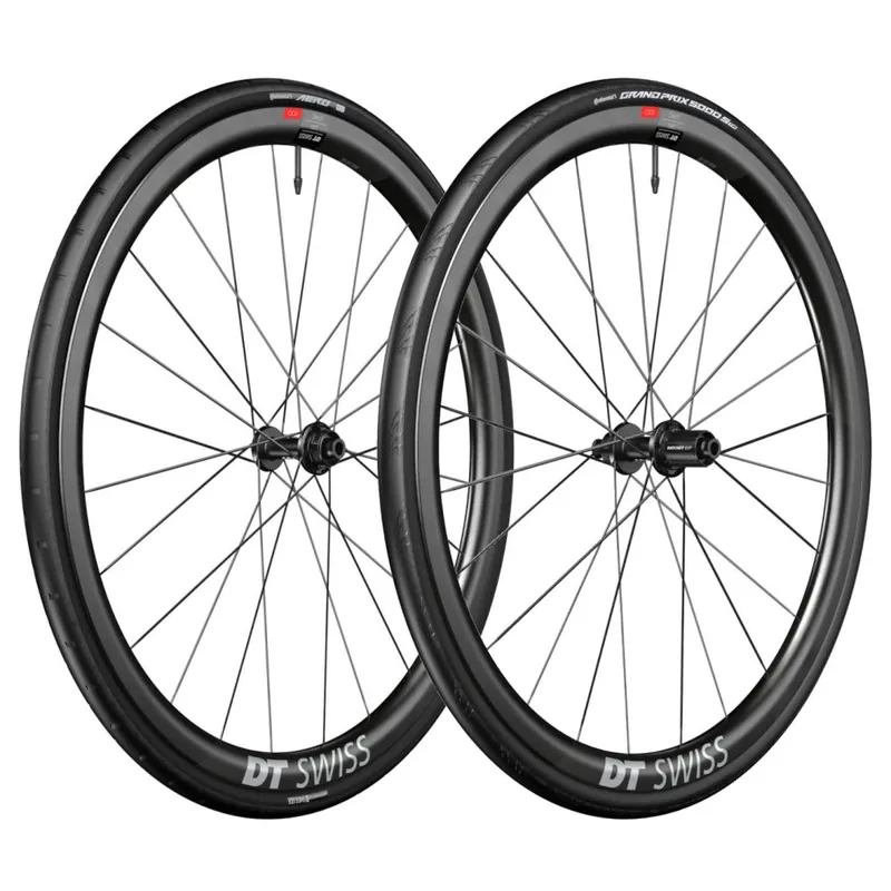 Online Kaufen DT Swiss Continental WTS Laufradsystem - ERC 1100 DICUT 35 Satz + Aero 111 / GP 5000 S Faltreifen - 28" 12x100/12x142mm