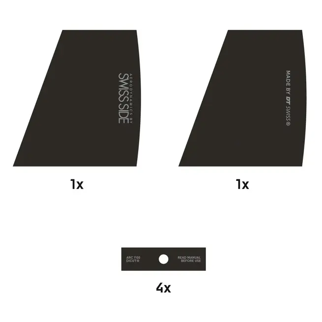 Billig DT Swiss Aufkleberset ARC 1100 Disc - WRS10065983S - schwarz