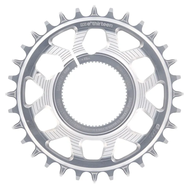 e*thirteen Helix Race e*spec Direct Mount Kettenblatt - Specialized Kenevo / Levo SL 1.1 -4 mm Offset - silver Ausverkauf