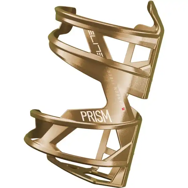 Elite Prism Carbon Flaschenhalter - Links - glänzend / gold weiß Günstig