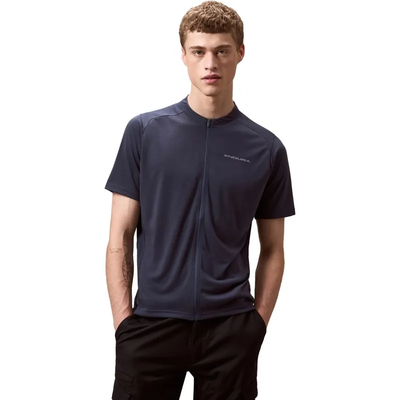 Endura Loop Zipped Kurzarmtrikot Herren - carbon grey Beliebt