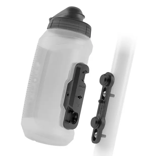 Fidlock Twist Set Trinkflasche 750ml Compact + Twist Bike Base Halterung - weiß transparent Neue Ware