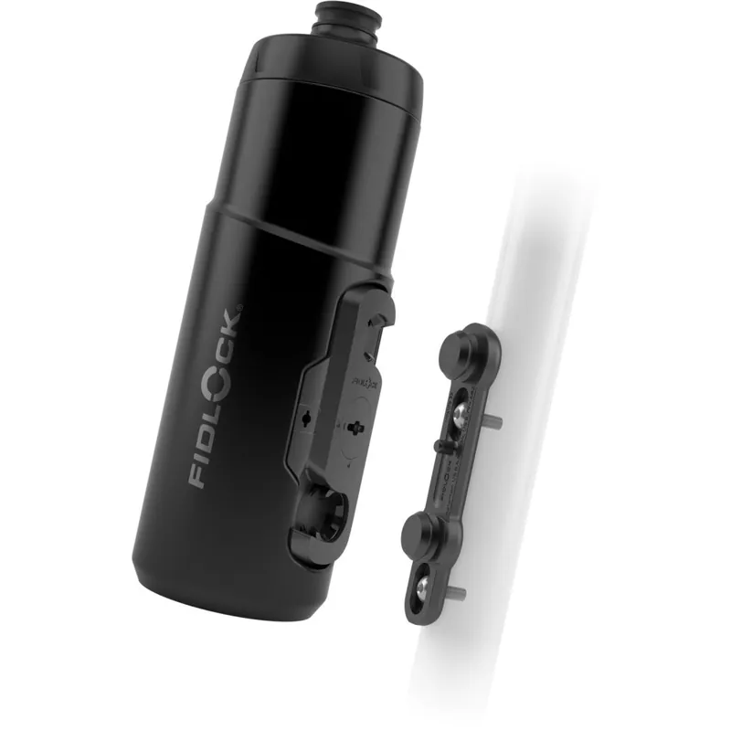 Heißes Angebot Fidlock Twist Set Trinkflasche 600ml + Bike Base Halterung - schwarz