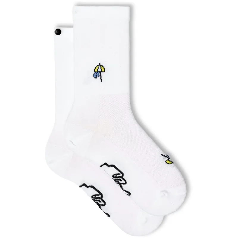 FINGERSCROSSED Classic Andiamo! Fahrradsocken - Spiaggia - White Knallerangebot