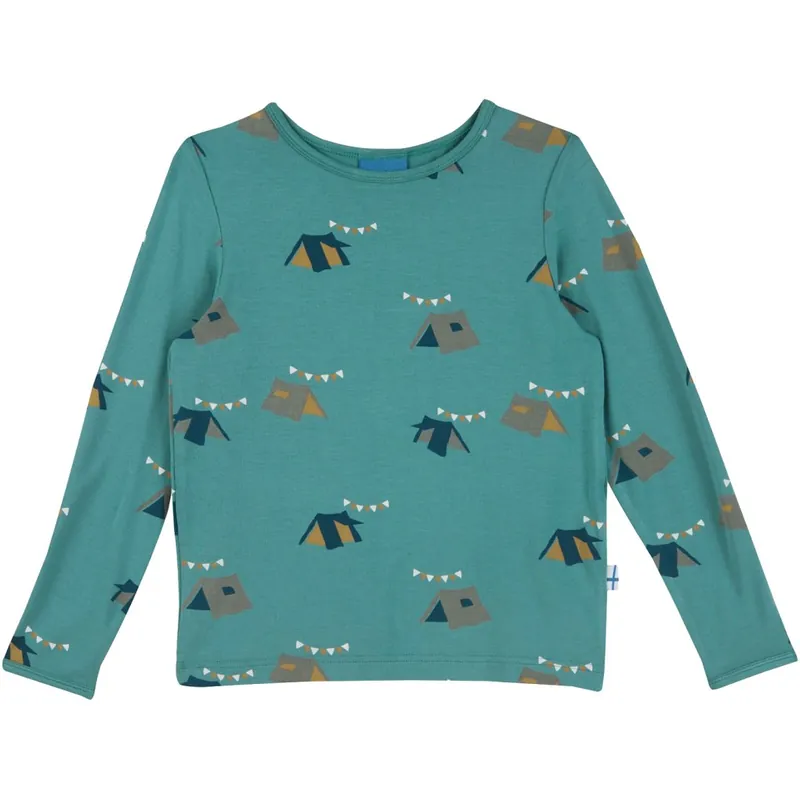 Finkid JUHANNUS SUN Jersey Langarmshirt Kinder - deep jungle Jetzt Kaufen