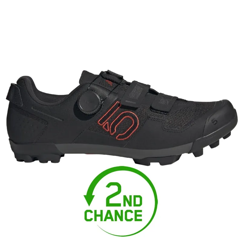 Five Ten Kestrel Boa Mountainbike-Schuhe Herren - Core Black / Red / Grey Six - B-Ware Geprüft