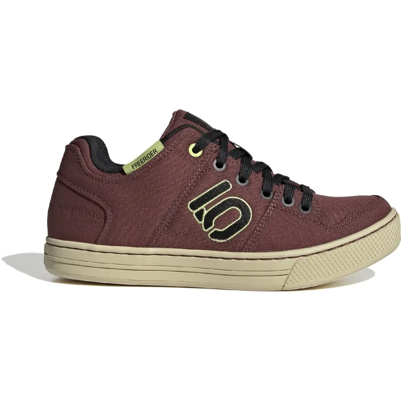 Angebot Five Ten Freerider Canvas Mountainbike-Schuhe Damen - Burgundy / Core Black / Pulse Lime
