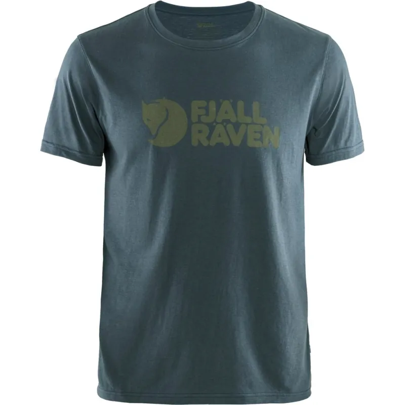 Beliebt Fjällräven Logo T-Shirt Herren - navy