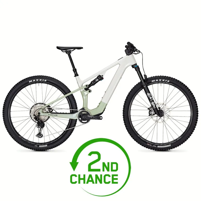 Versand Am Gleichen Tag FOCUS VAM² SL 9.8 - 29" Carbon MTB E-Bike - 2024 - White glossy / Skygrey glossy - B-Ware