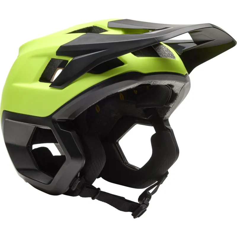 Schneller Versand FOX Dropframe MIPS MTB Helm - fluorescent yellow